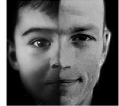 Img_38 split face between adult and child